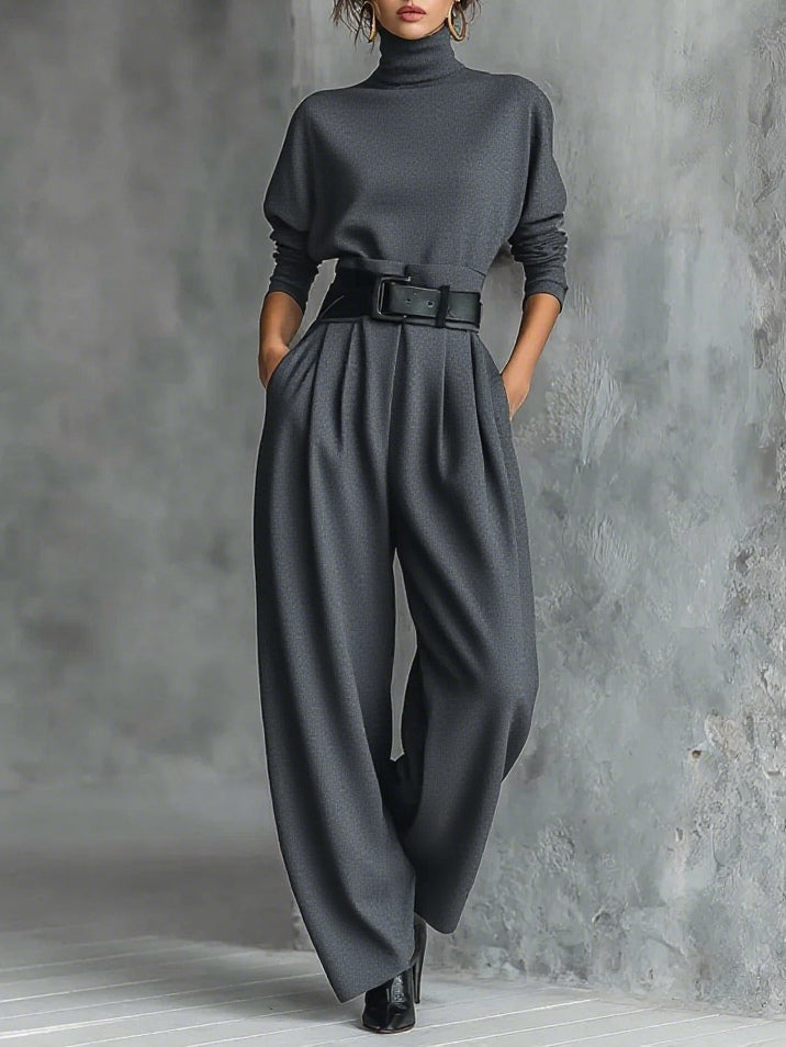 Niamh | Chic Turtleneck Pants Set